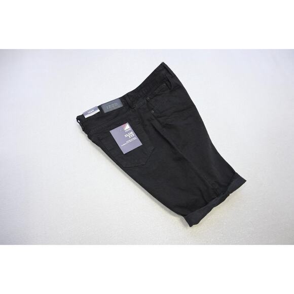 Izod Jean Shorts Classic Fit Denim Black Rugged Slim Fit Mens Sz 36 NWT - Picture 1 of 8